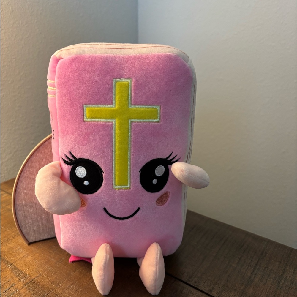 Pink Plush Bible Buddy